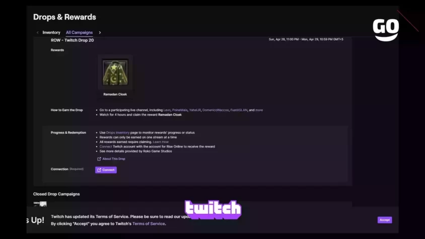 ROW - Twitch Drop 20