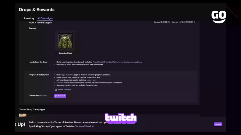 ROW - Twitch Drop 5