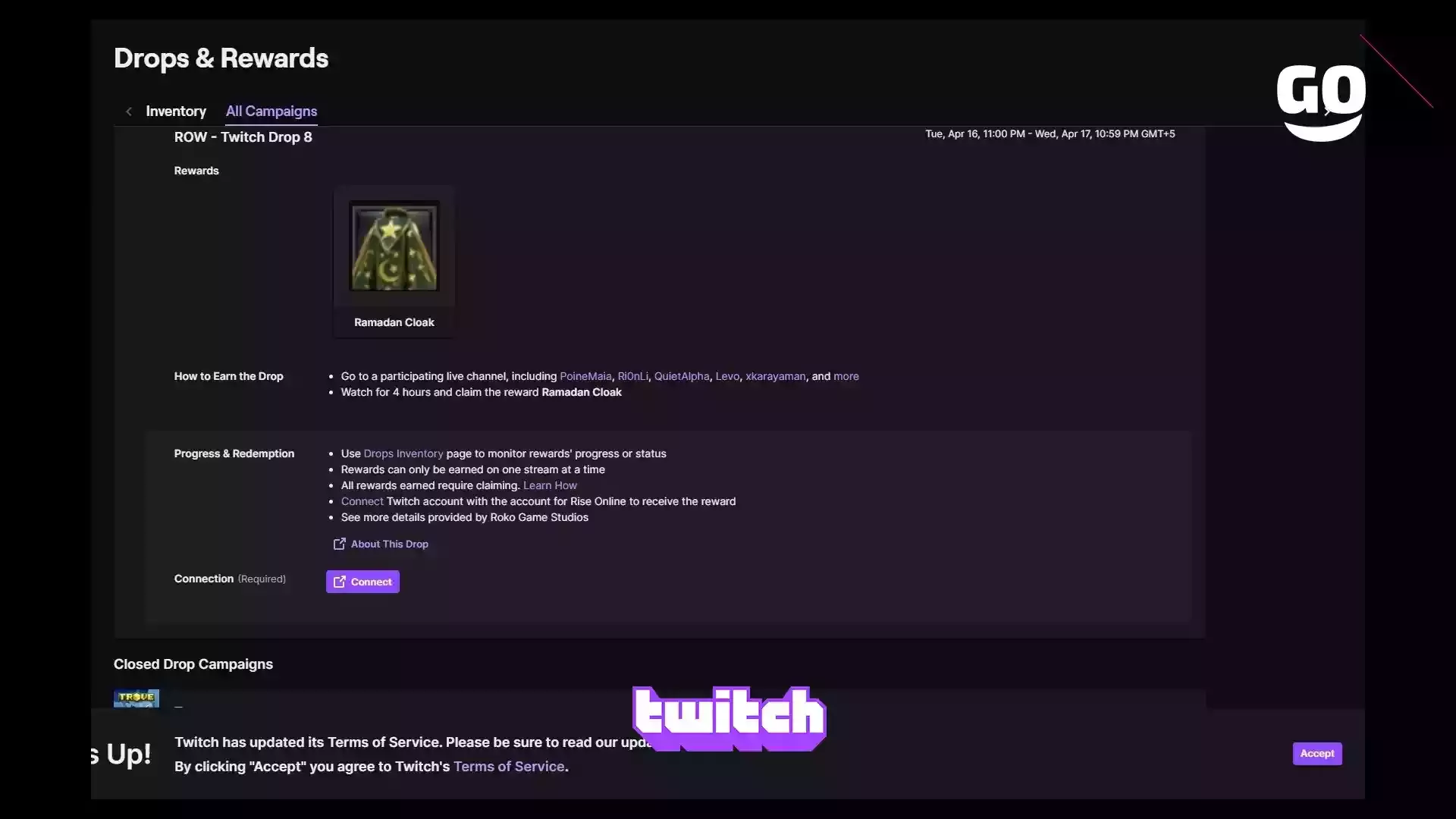 Бонусы Twitch Drops: Эксклюзивные подарки для игроков Rise Online