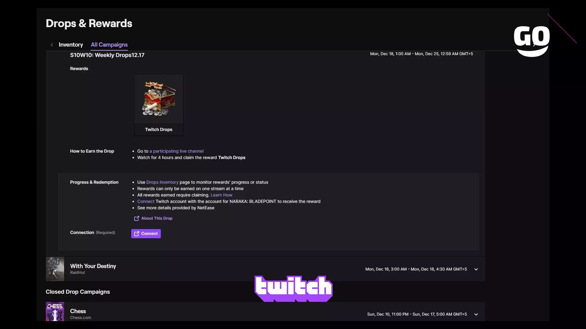 Недельные Подарки Twitch: S10W10 в NARAKA: BLADEPOINT