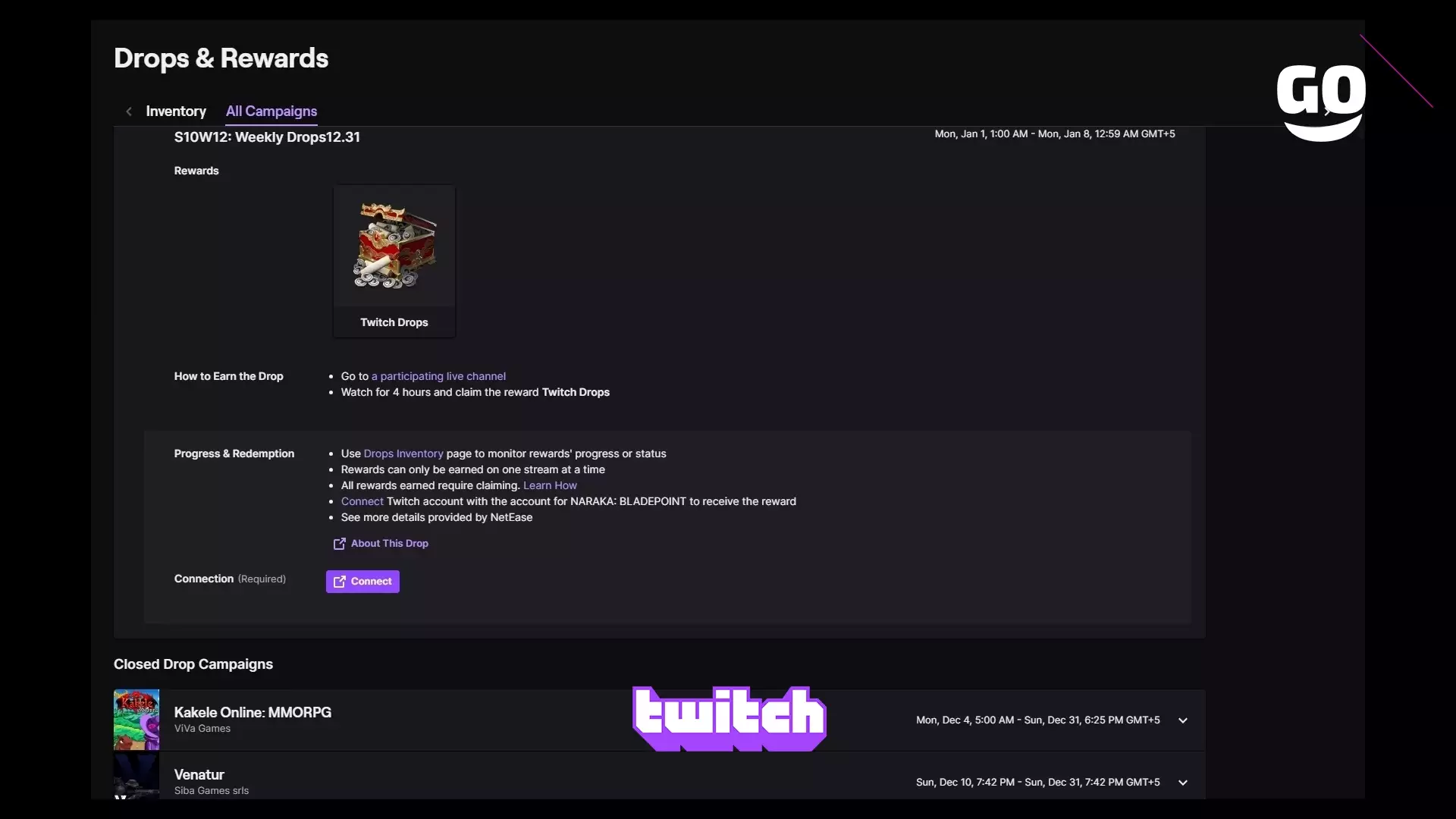Уникальные Twitch Drops для NARAKA: BLADEPOINT — Недельные Подарки