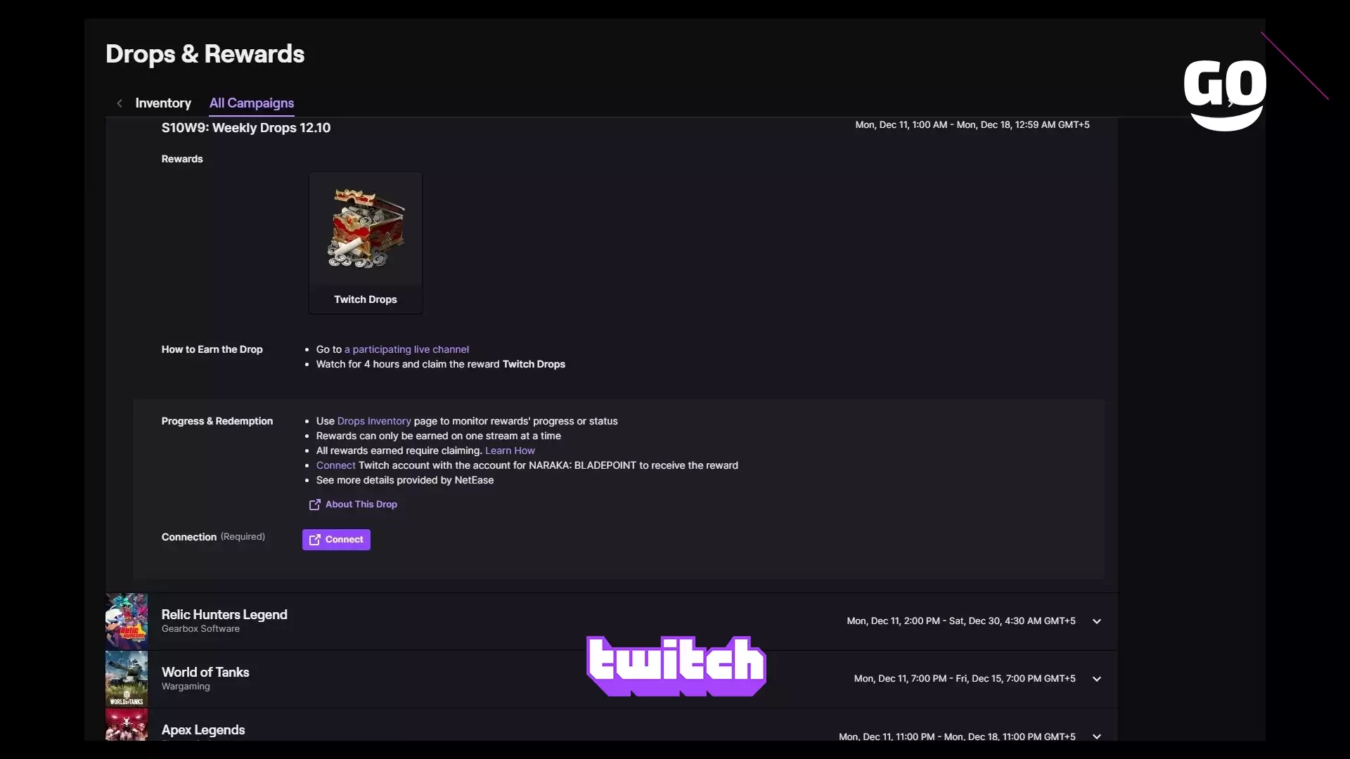 Уникальные Подарки Twitch Drops на этой неделе для NARAKA: BLADEPOINT
