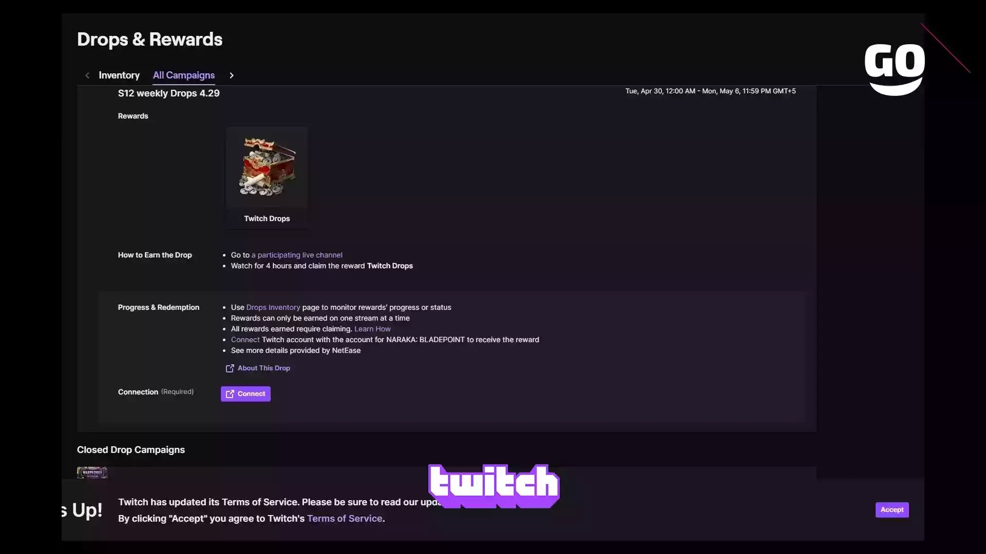 Недельные Награды от Twitch для NARAKA: BLADEPOINT