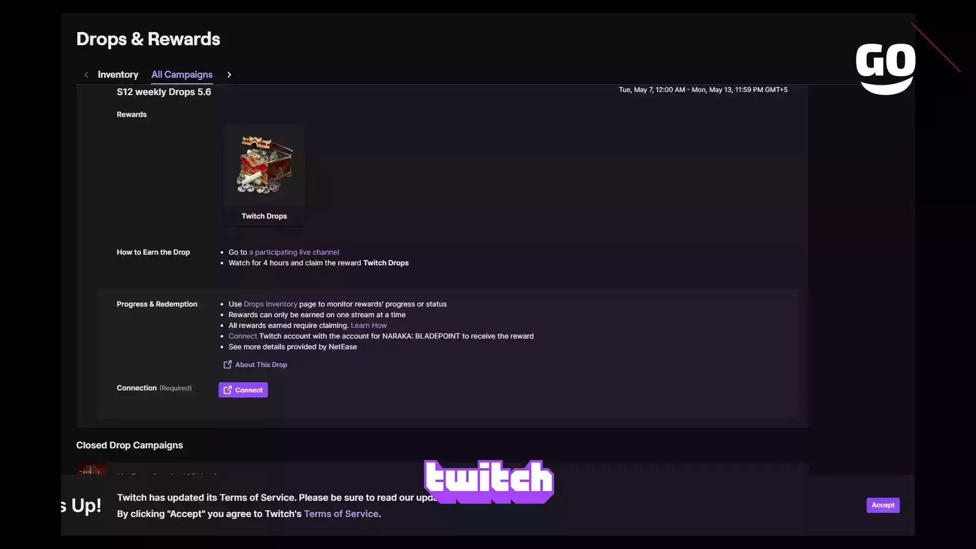 Twitch Drops: Награды S12 за Недельные Дропы 5.6 в NARAKA: BLADEPOINT