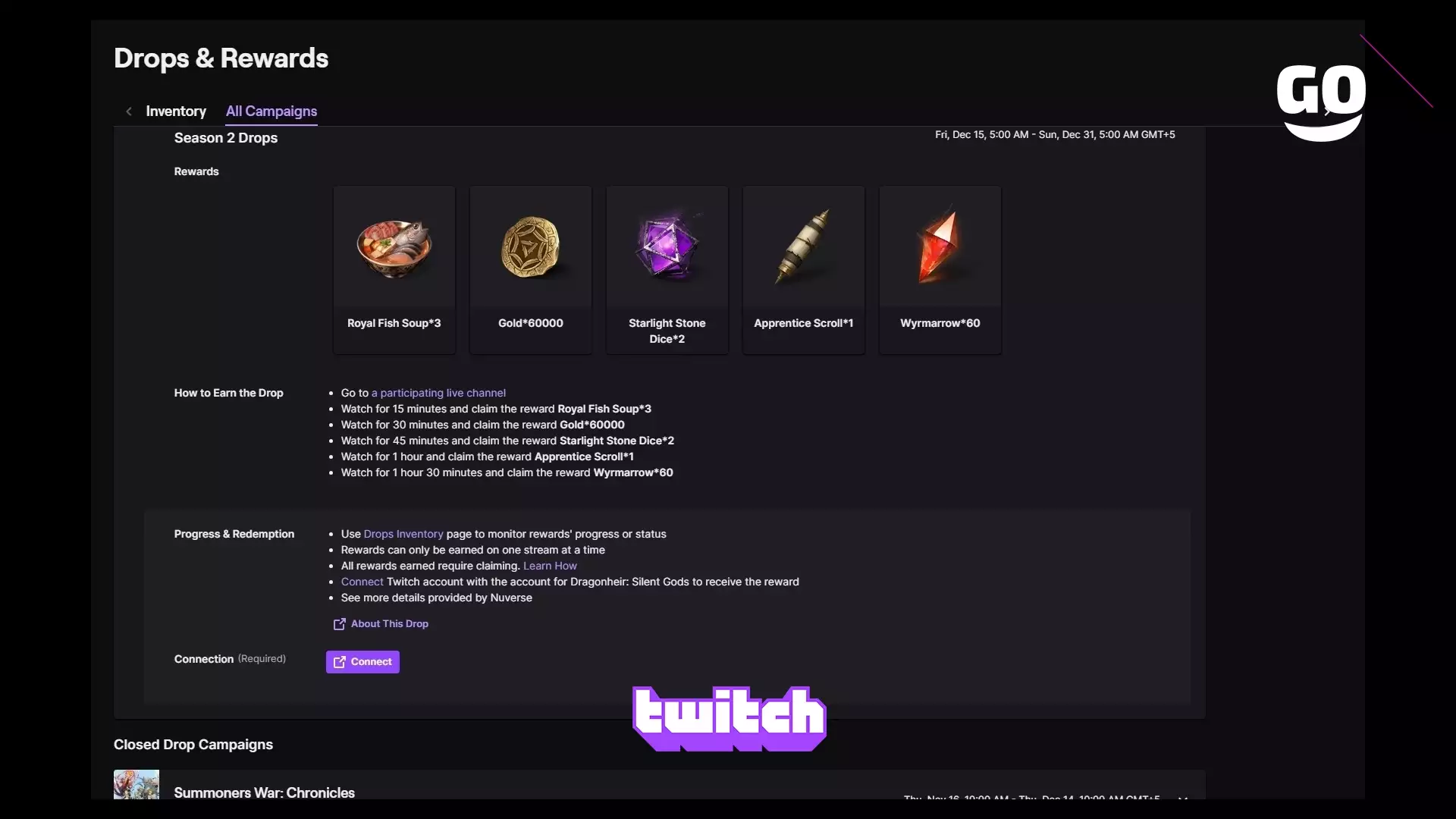 Twitch Drops раздает Season 2 Drops для Dragonheir: Silent Gods