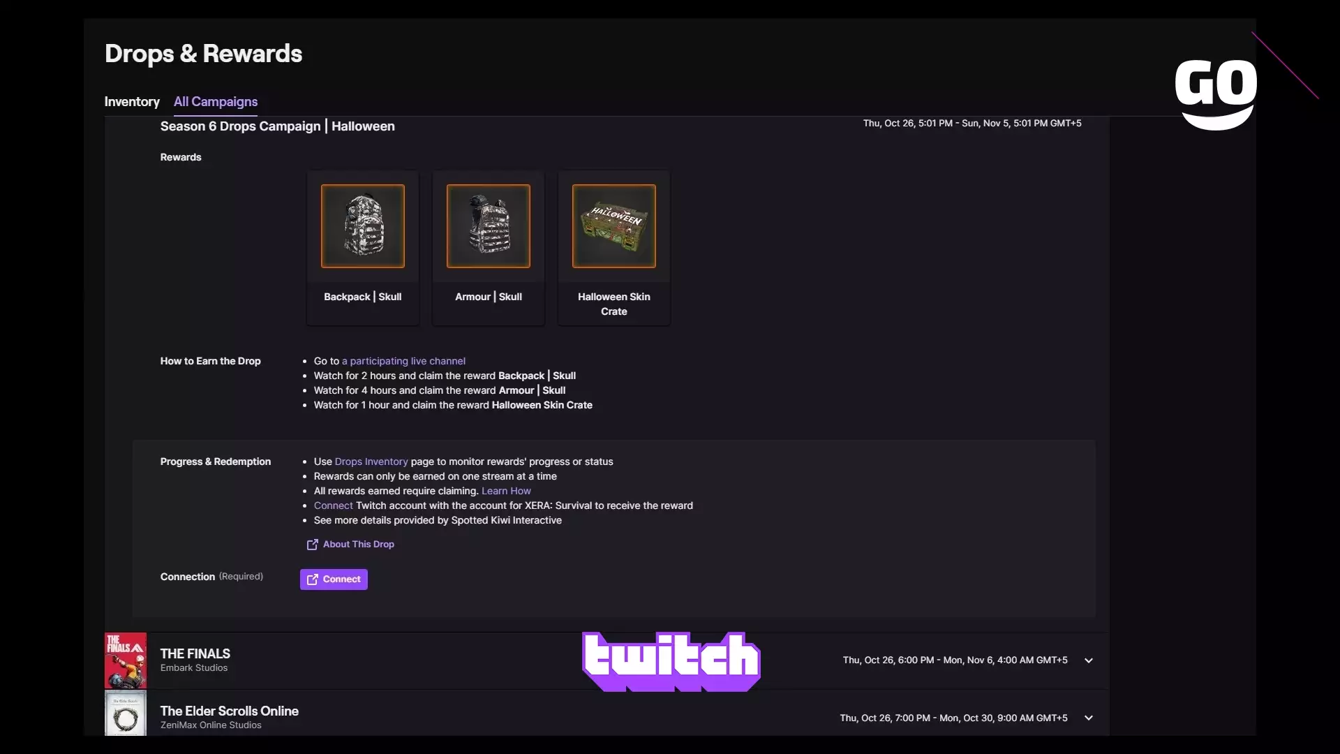 Twitch Drops раздает Season 6 Drops Campaign | Halloween для XERA: Survival