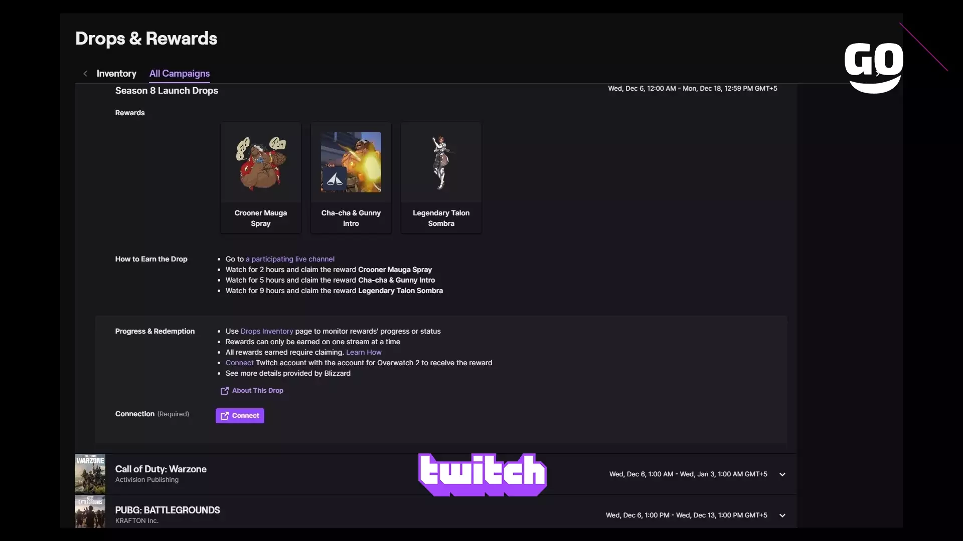Уникальные Twitch Drops для Overwatch 2: Запуск сезона 8