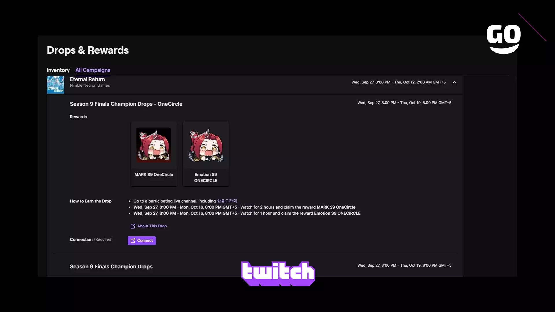 Зацени Twitch Drops с ивента Финалов 9 сезона от OneCircle в Eternal Return