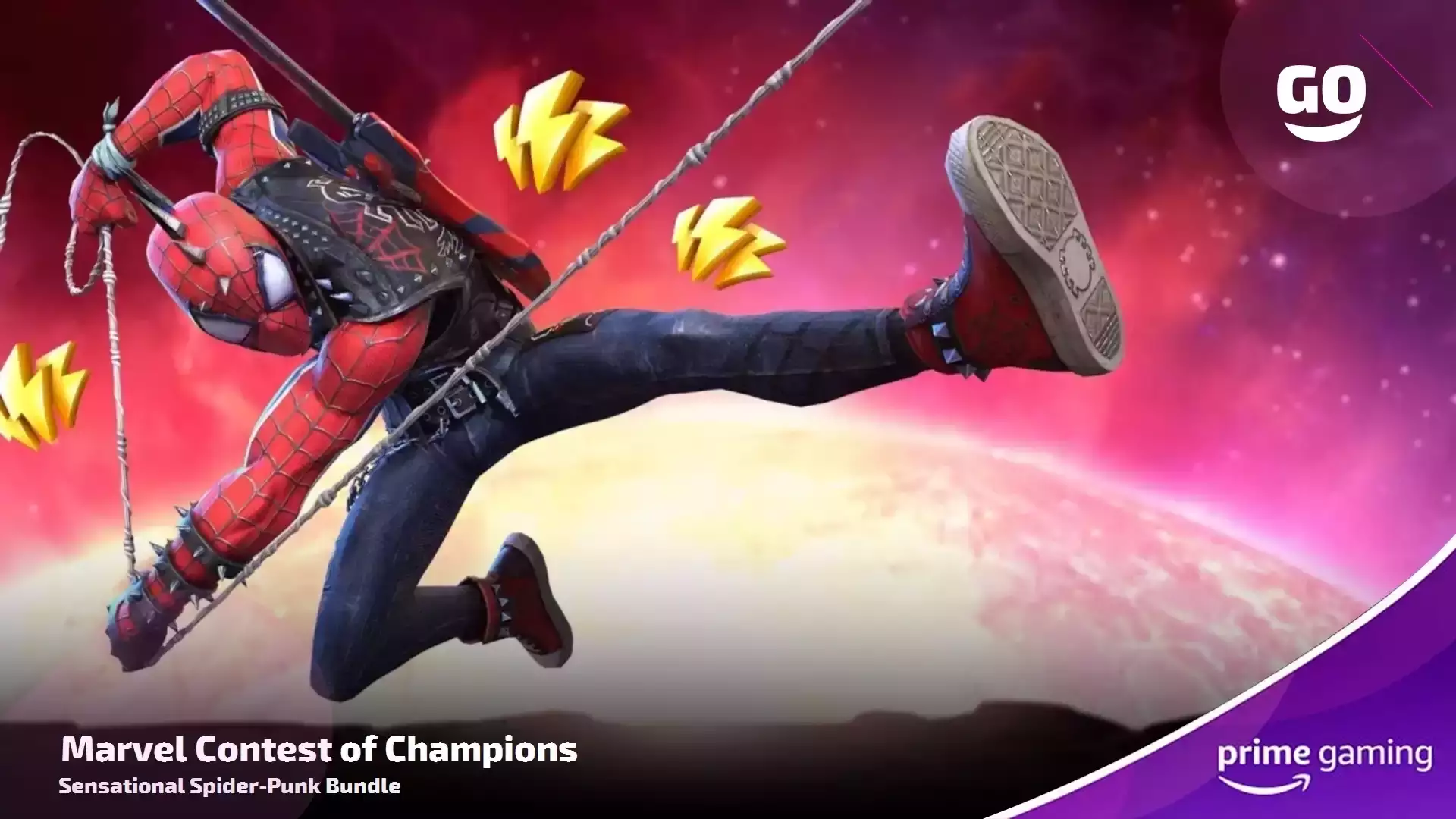 Prime Gaming Предлагает Набор Sensational Spider-Punk для Marvel Contest of Champions