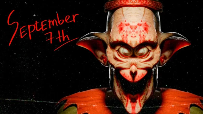 Обложка игры September 7th Обложка игры September 7th с жуткой куклой