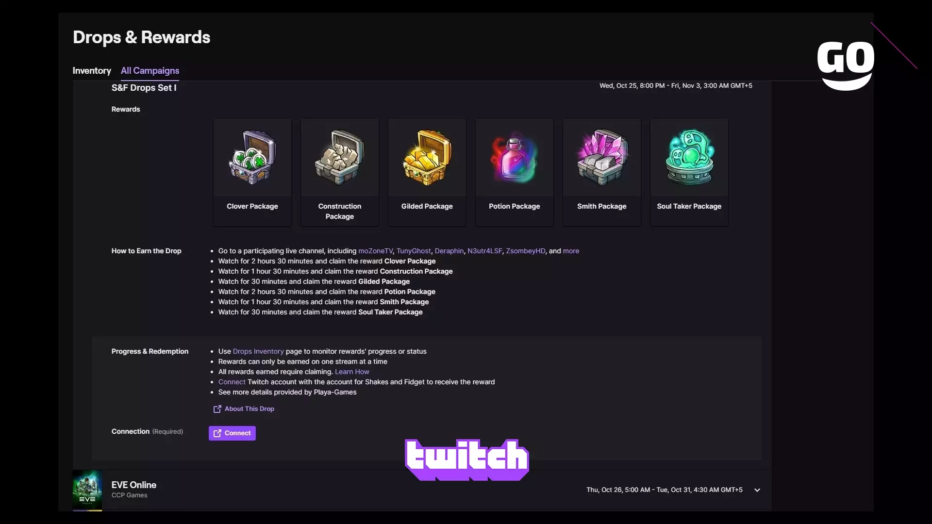 Зацени эксклюзивный пак S&F Drops Set I для Shakes and Fidget на Twitch Drops