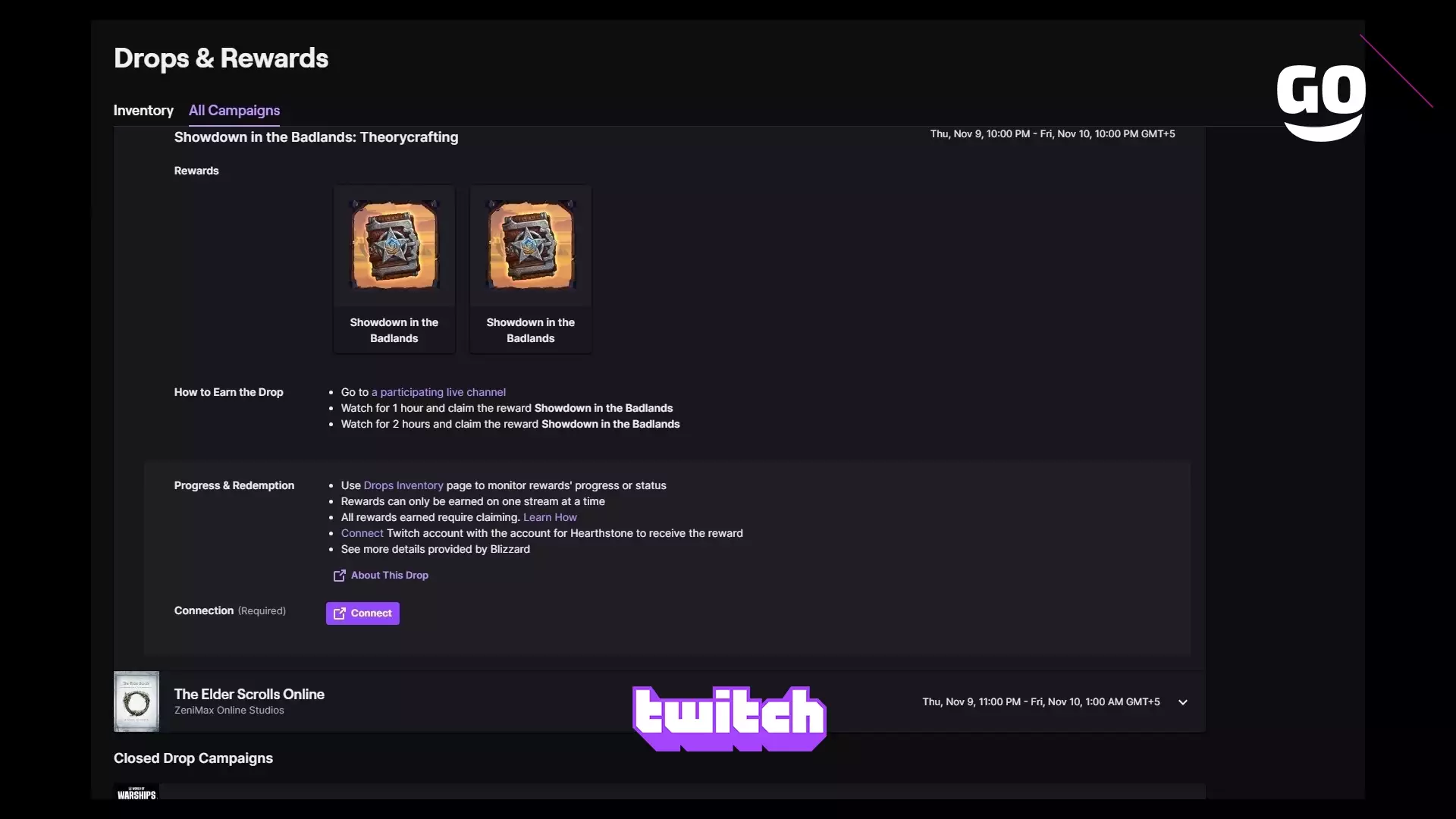 Twitch Drops раздает Showdown in the Badlands: Theorycrafting для Hearthstone