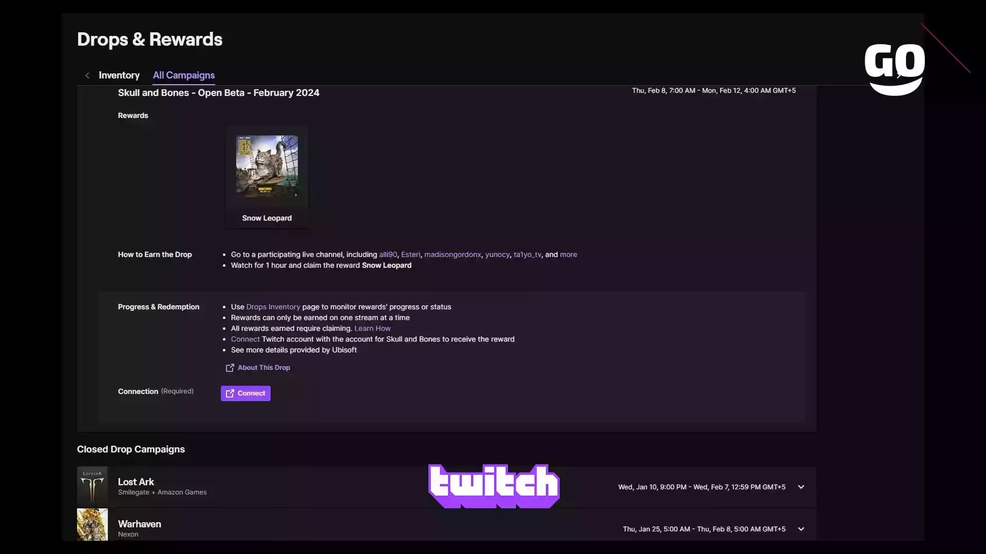 Получайте игровые подарки в Skull and Bones благодаря Twitch Drops в феврале 2024