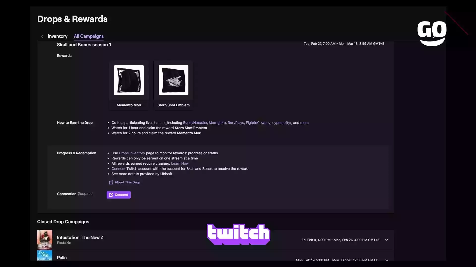 Получи эксклюзивные игровые бонусы Skull and Bones от Twitch