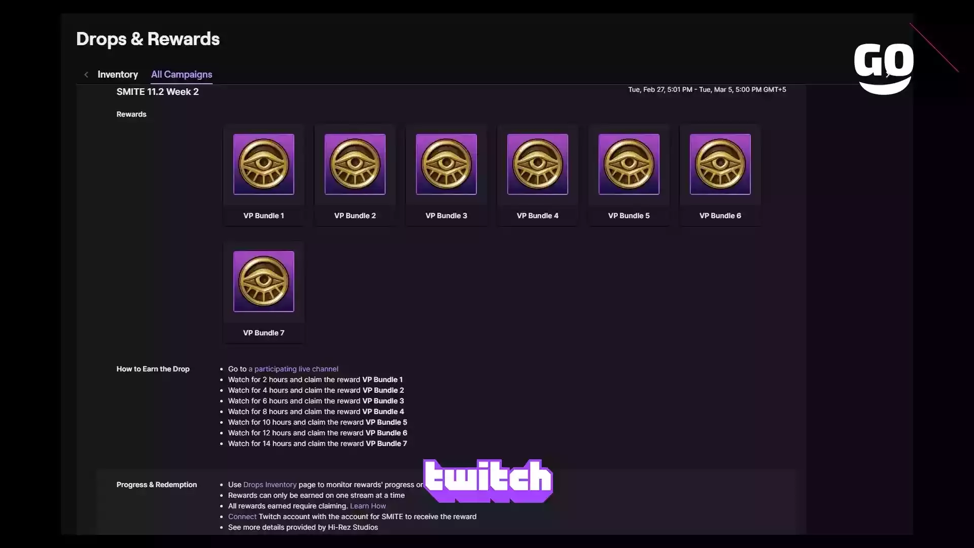 Получи подарки в SMITE за просмотры на Twitch: акция 11.2 второй недели