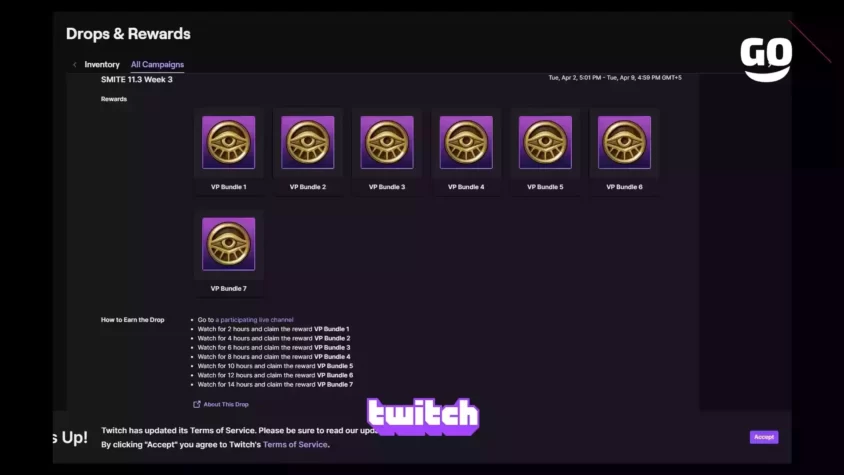 Подарки SMITE 11.3 от Twitch Drops: неделя третья SMITE 11.3 Week 3