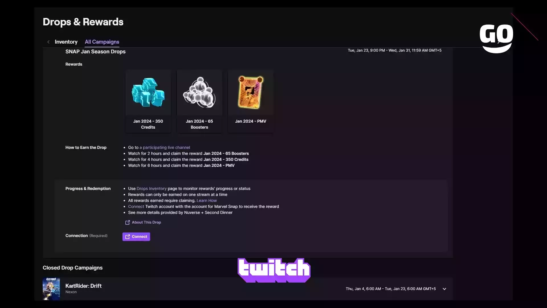 Twitch Drops предлагает подарки SNAP Jan Season для Marvel Snap