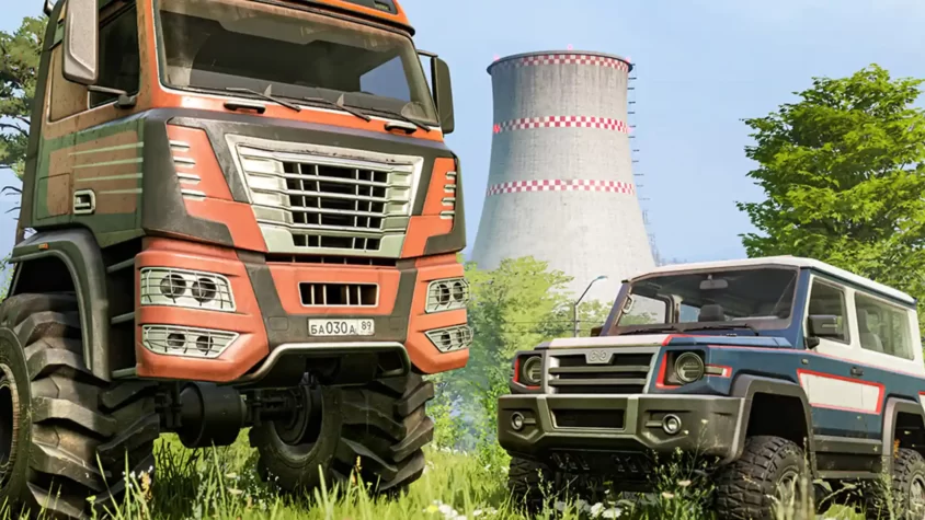 Изображение новых грузовиков MTB 8106 и FEMM 37-AT в SnowRunner 12-м сезоне