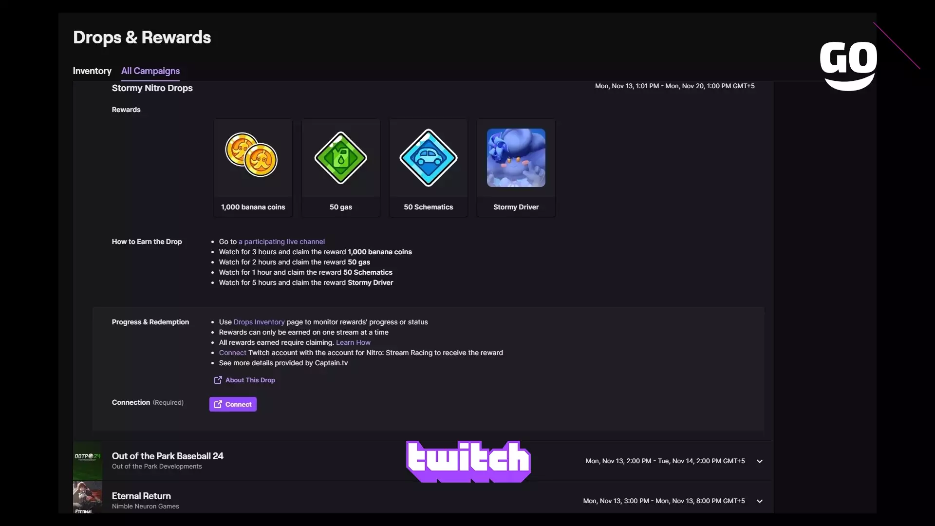 Эксклюзивные Twitch Drops: Бонусы Stormy Nitro для Nitro: Stream Racing