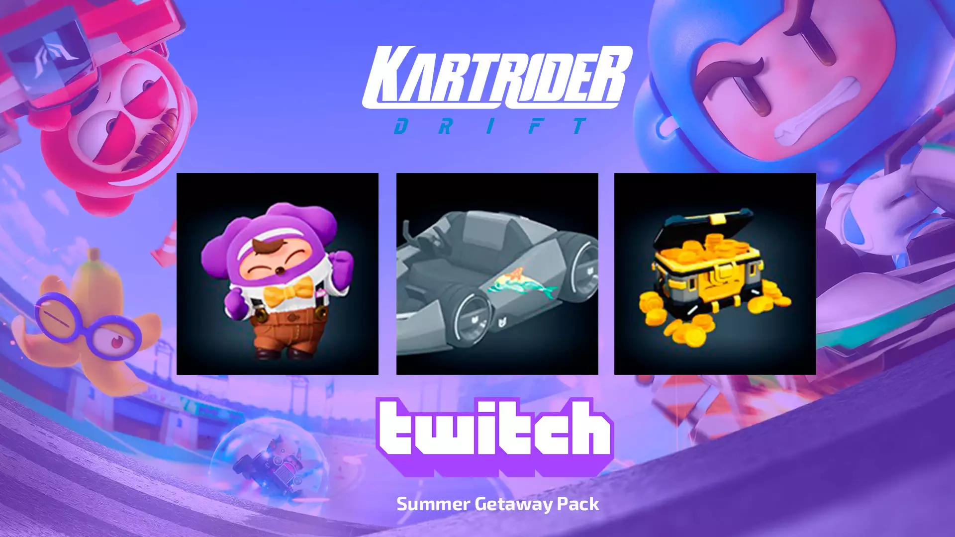 Twitch Drops: Summer Getaway Pack для KartRider: Drift