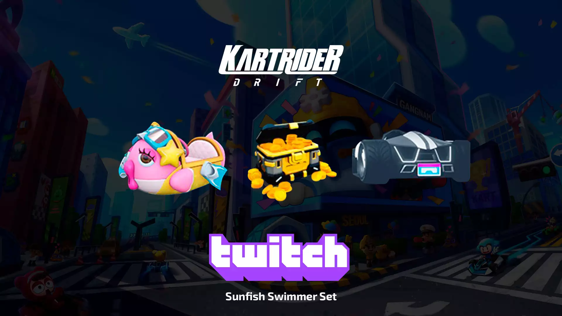 Twitch Drops: Sunfish Swimmer Set для KartRider: Drift