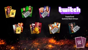 Twitch Drops: SuperCard SummerSlam Drops для WWE SuperCard