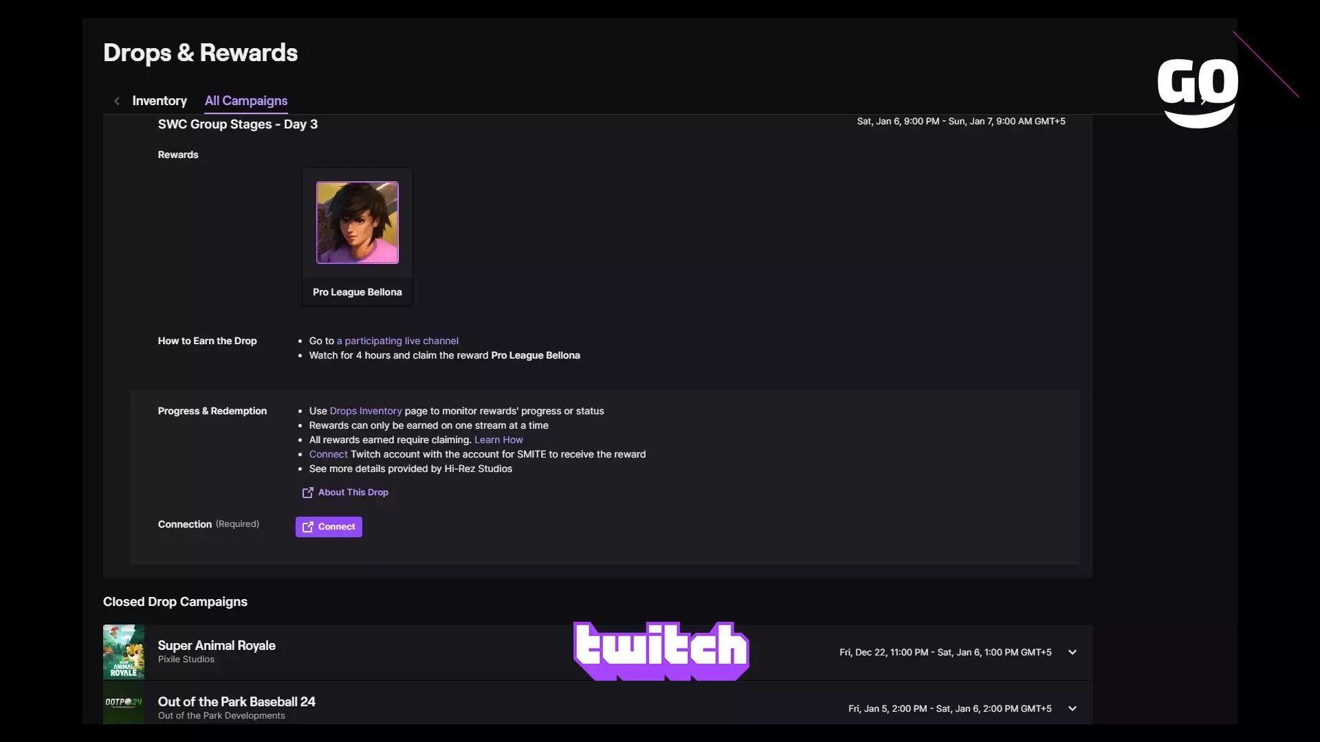 Эксклюзивные Twitch Drops: Этапы группового турнира SWC — Третий день в SMITE
