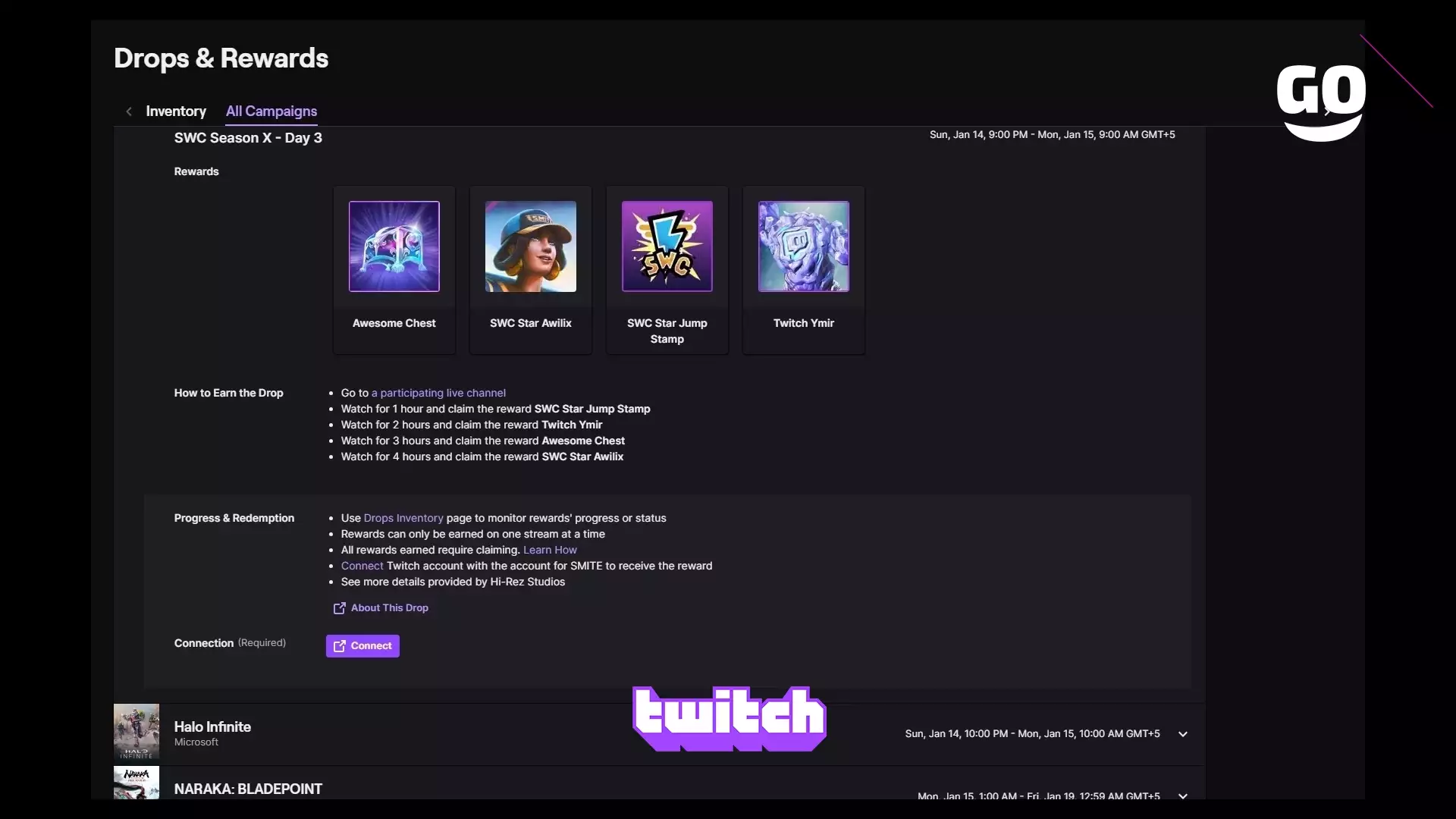 Twitch Drops вознаграждает зрителей: Сезон SWC Season X — День 3 в SMITE
