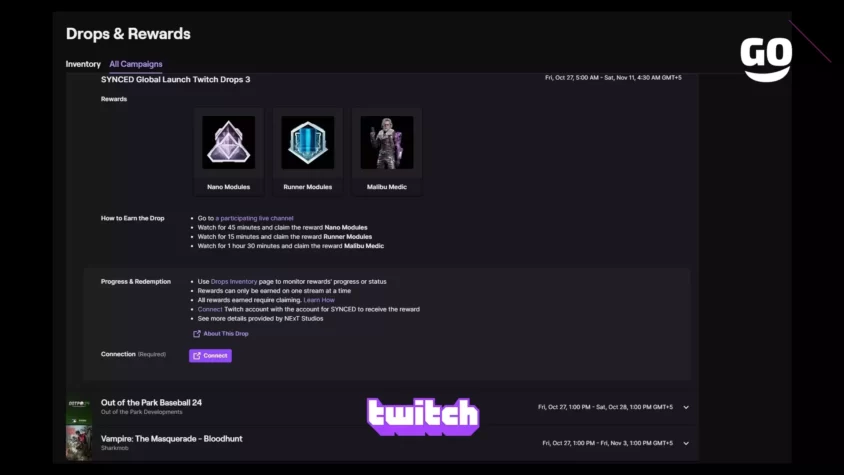 SYNCED Global Launch Twitch Drops 3 SYNCED Global Launch Twitch Drops 3
