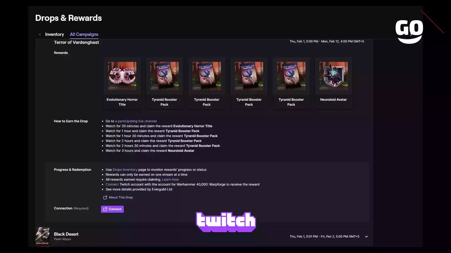 Эксклюзивные бонусы Twitch Drops для Warhammer 40,000: Warpforge — Terror of Vardenghast