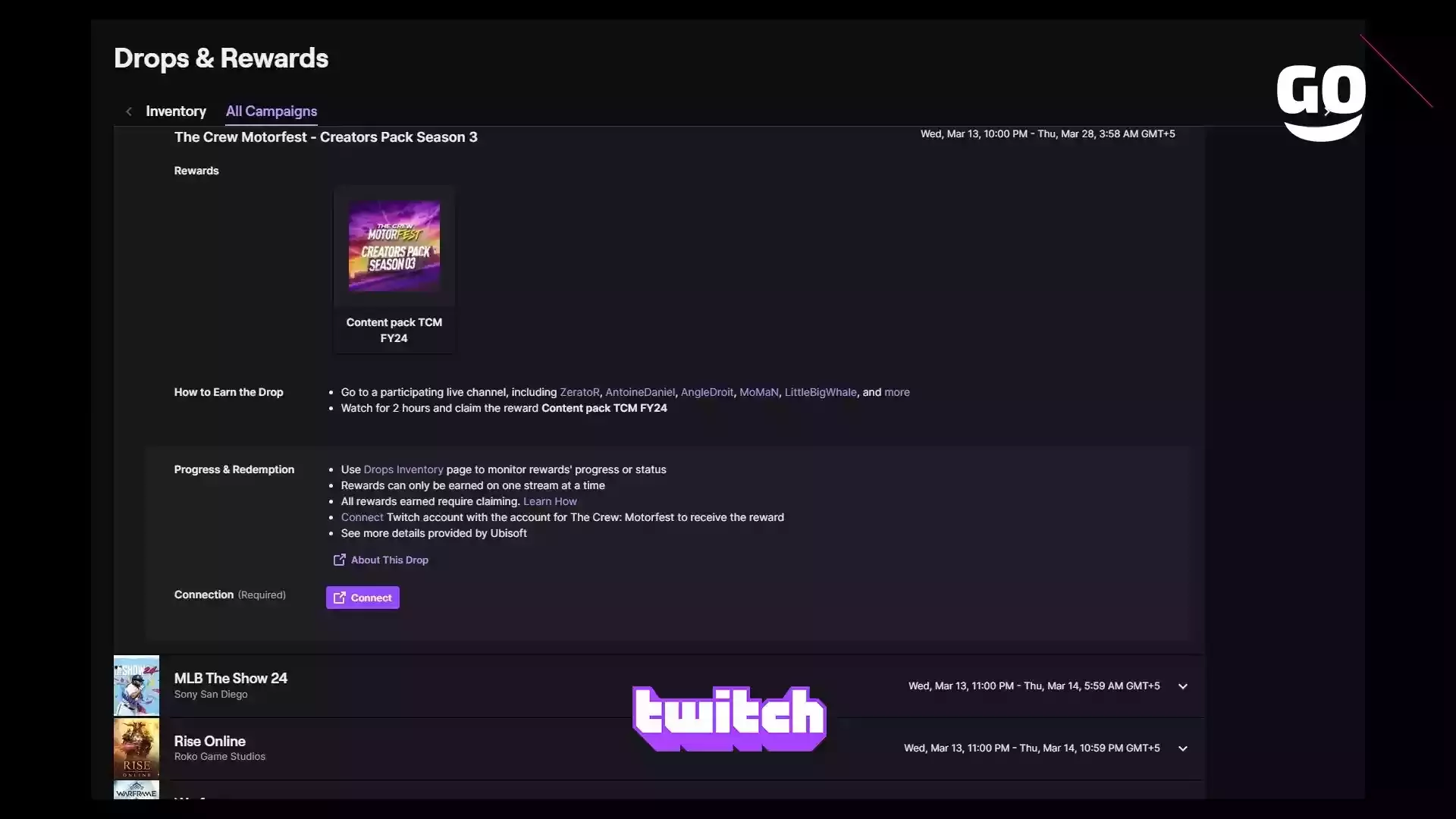 Twitch Drops раздает предметы для игры The Crew: Motorfest — Сезон 3 Creators Pack
