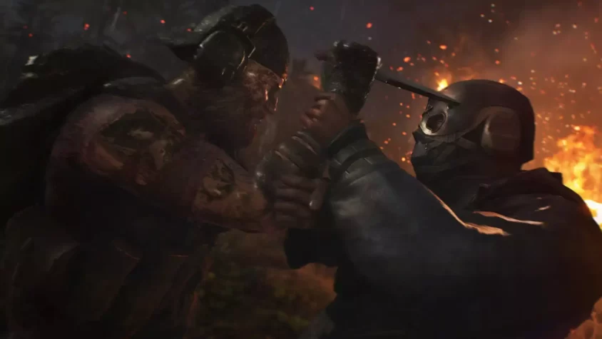 Рукопашная схватка между двумя солдатами в Ghost Recon Breakpoint