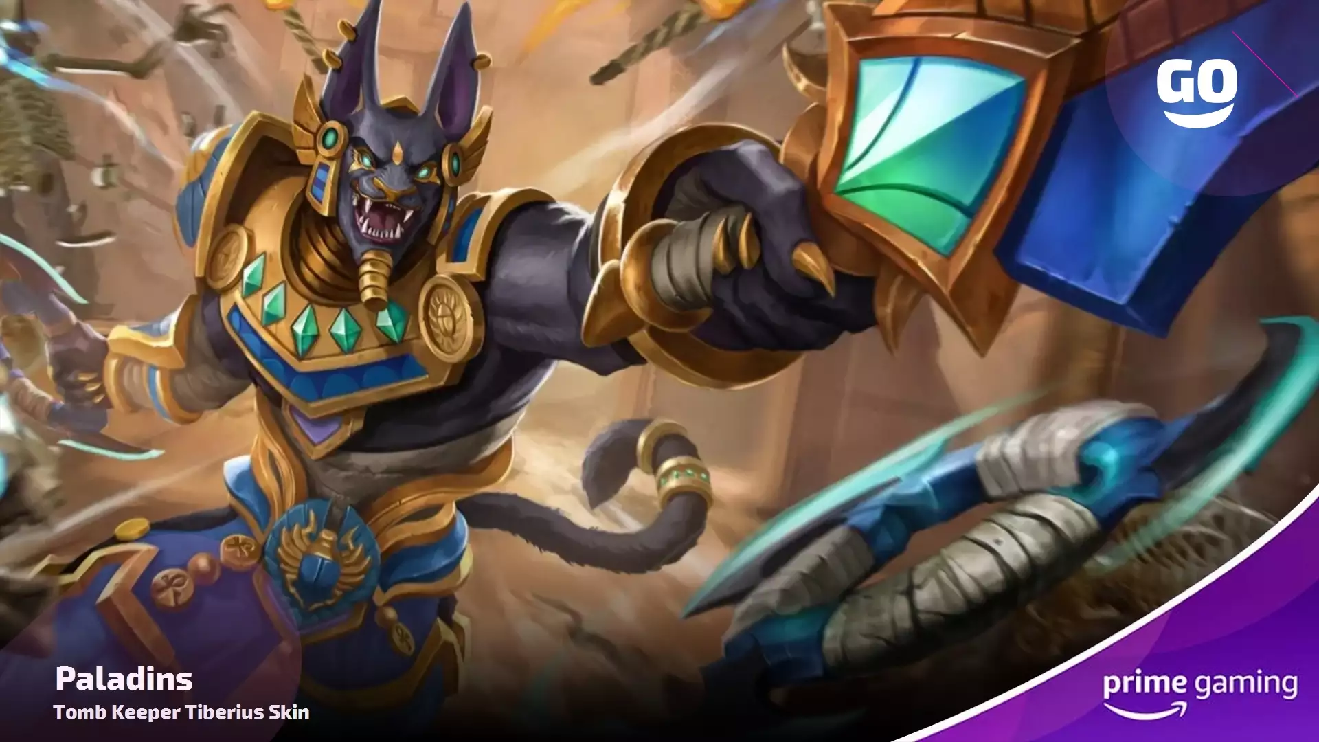 Prime Gaming раздает Tomb Keeper Tiberius Skin для Paladins
