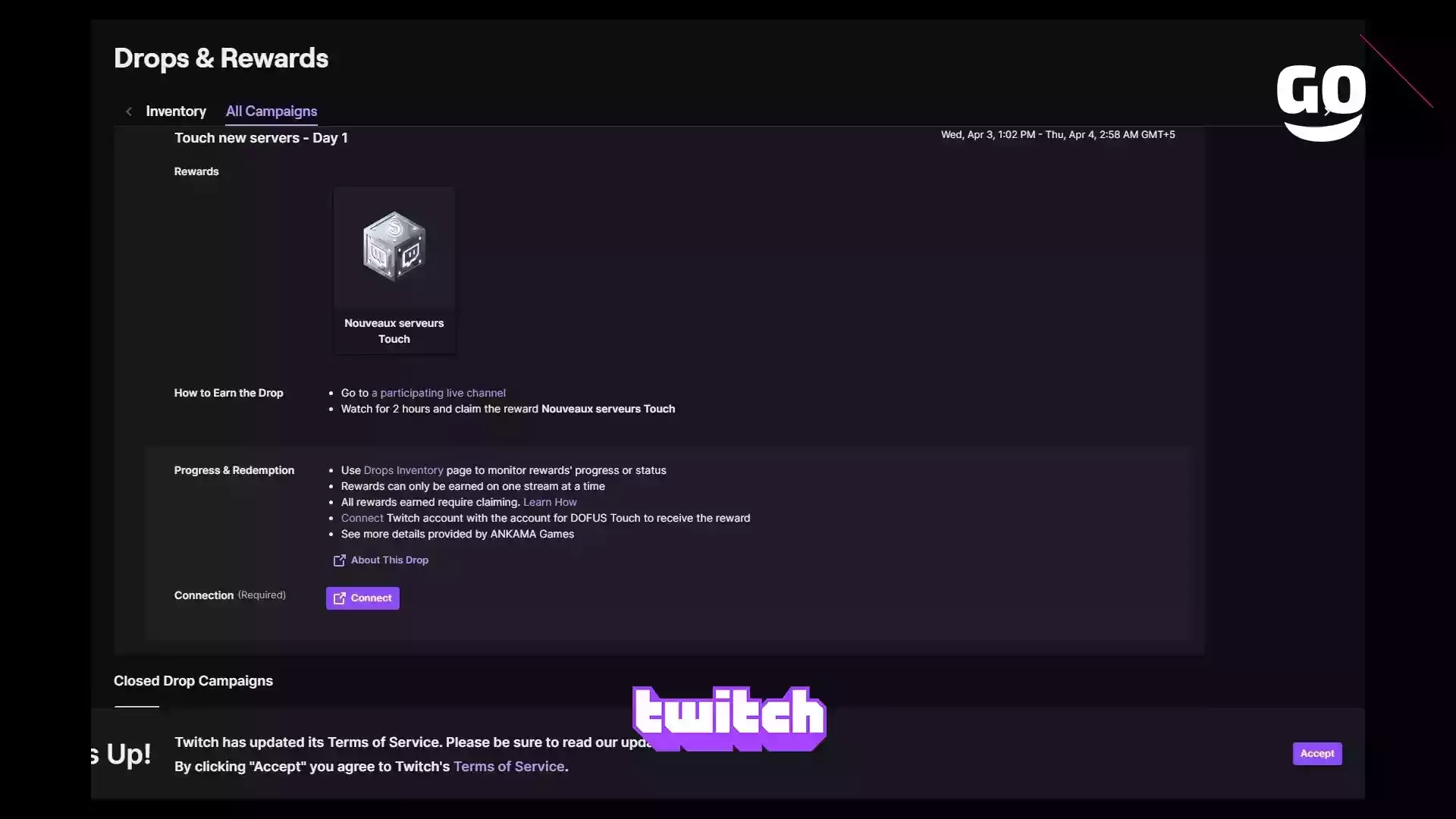 Twitch Drops: новые возможности на серверах DOFUS Touch — День 1
