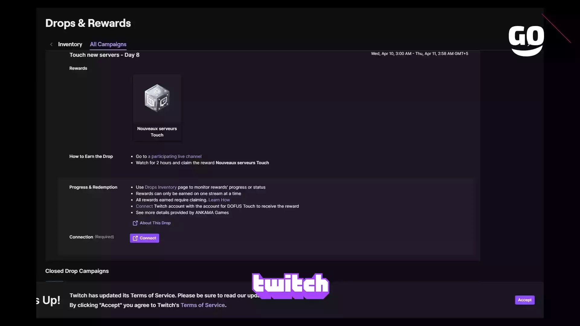 Twitch Drops раздает Touch new servers — Day 8 для DOFUS Touch