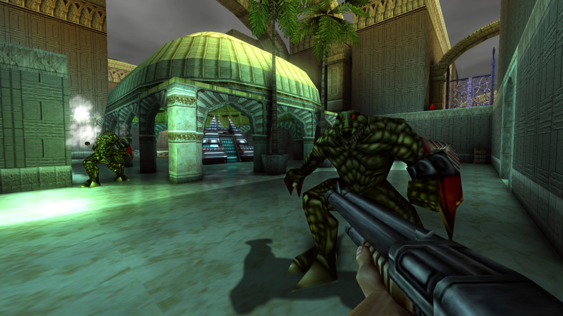 Бой с монстрами в Turok 2