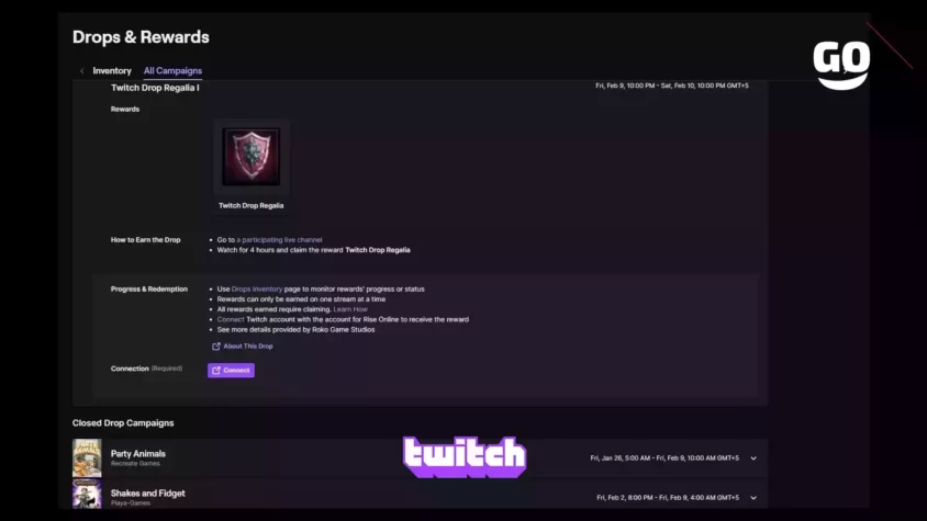 Twitch Drop Regalia I