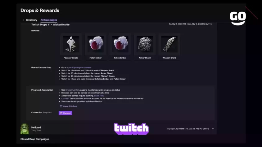 Twitch Drops #1 - Wicked Inside