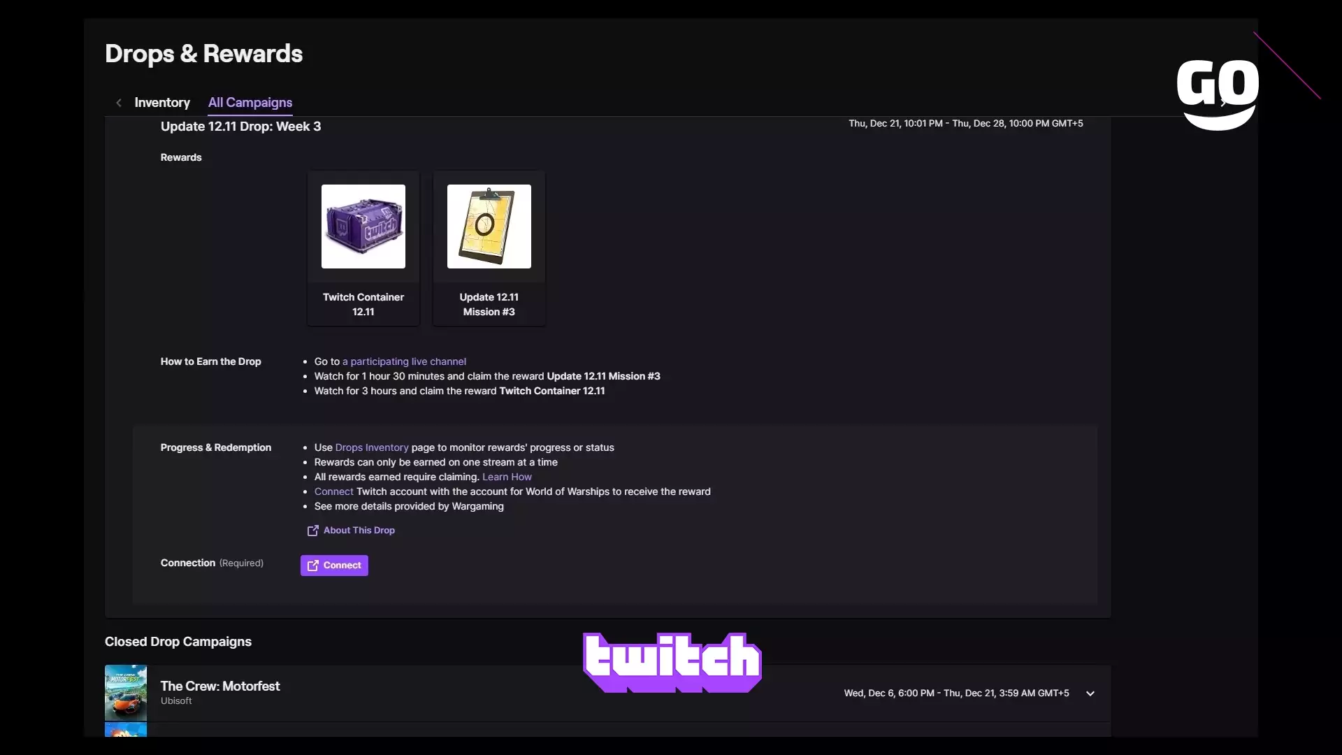 Получите уникальные предметы для игры в World of Warships через Twitch Drops: Обновление 12.11 — Неделя 3
