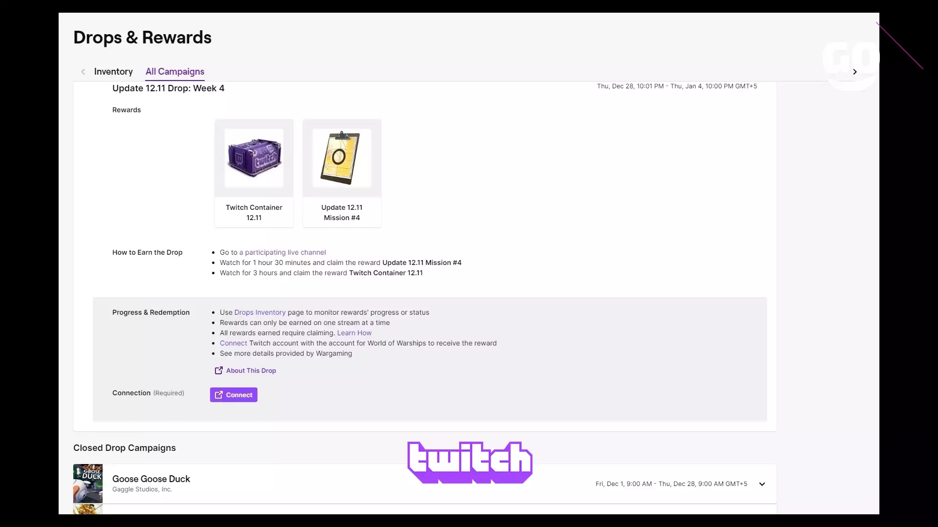 Обновление Twitch Drops: Неделя 4 в World of Warships
