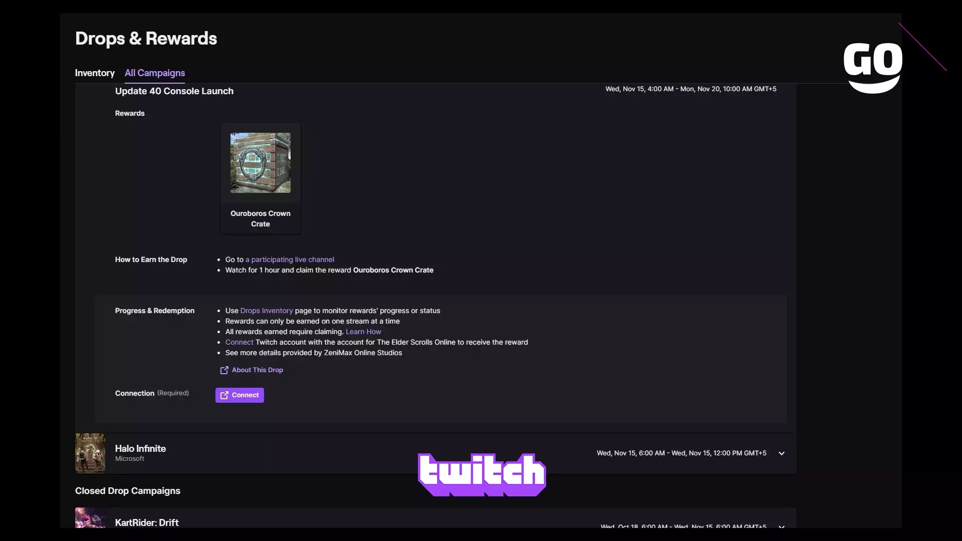 Twitch Drops представляет Update 40 Console Launch для The Elder Scrolls Online
