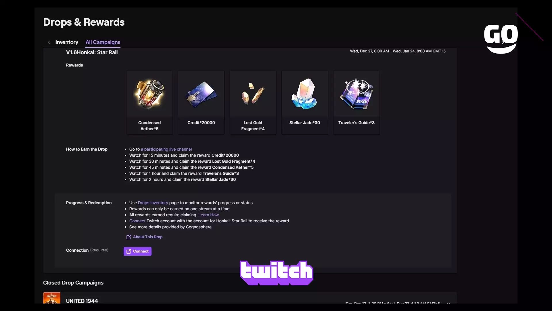 Специальные подарки на Twitch: обновление V1.6 для Honkai: Star Rail