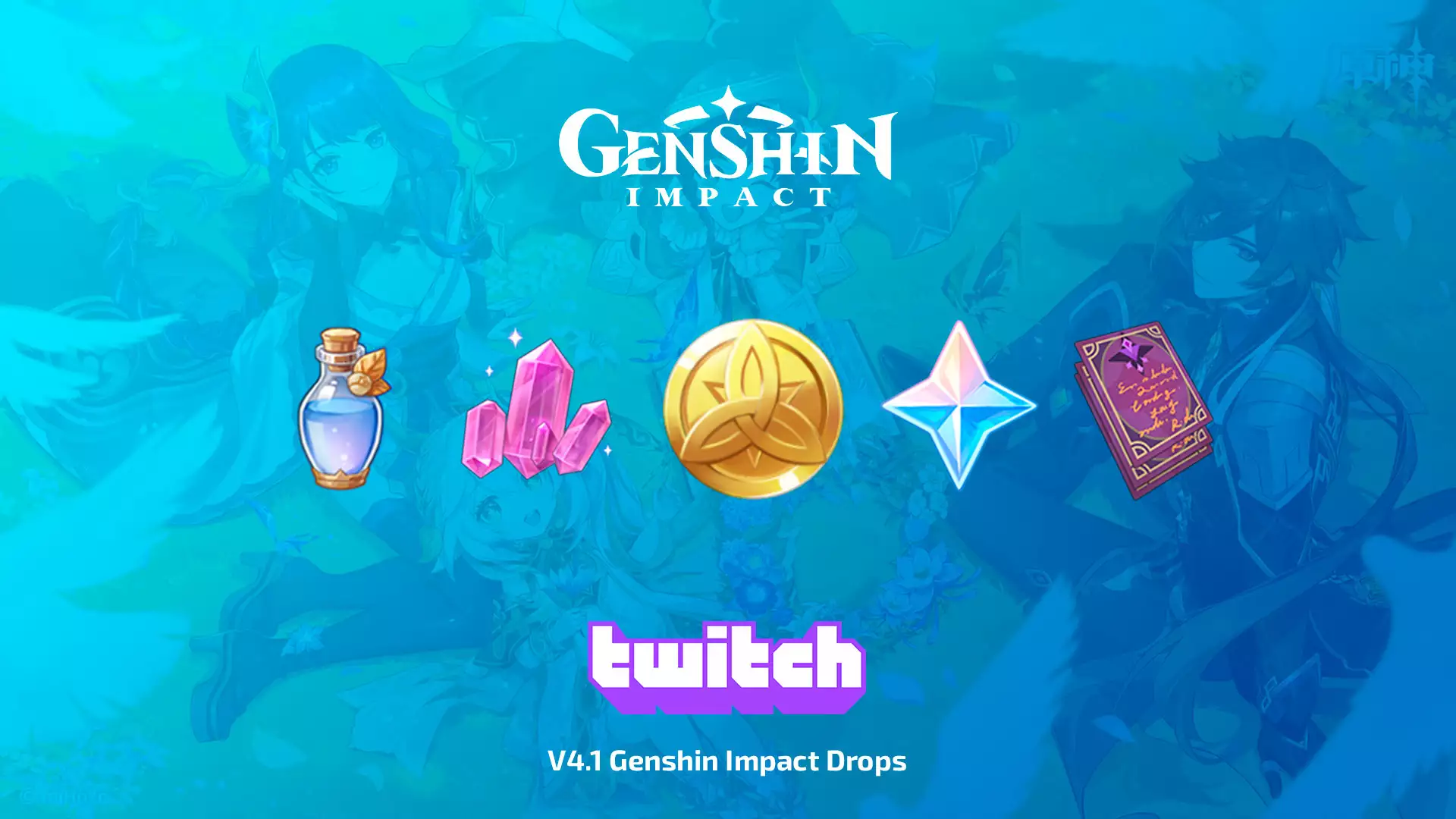 Twitch Drops: V4.1 Drops для Genshin Impact
