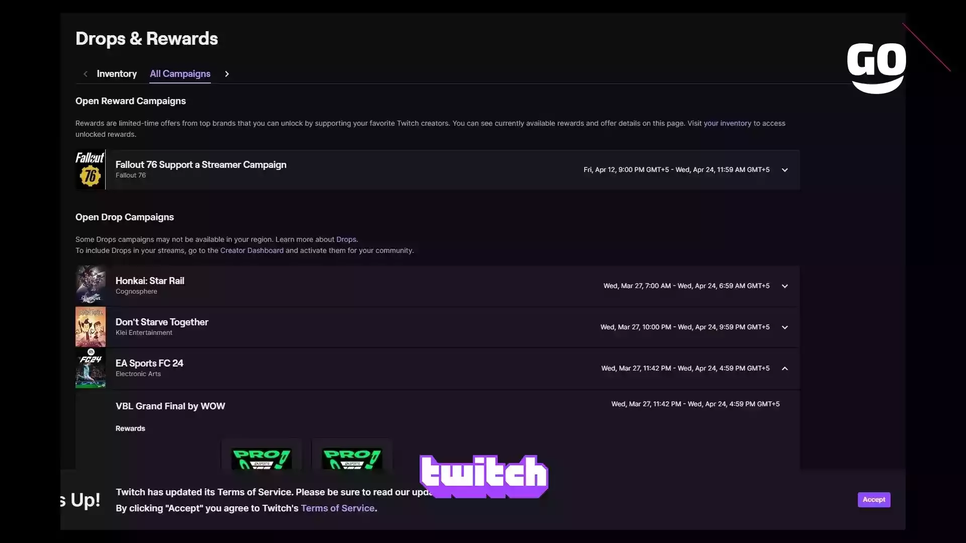 Twitch Drops вознаграждает фанатов EA Sports FC 24 за просмотр VBL Grand Final от WOW