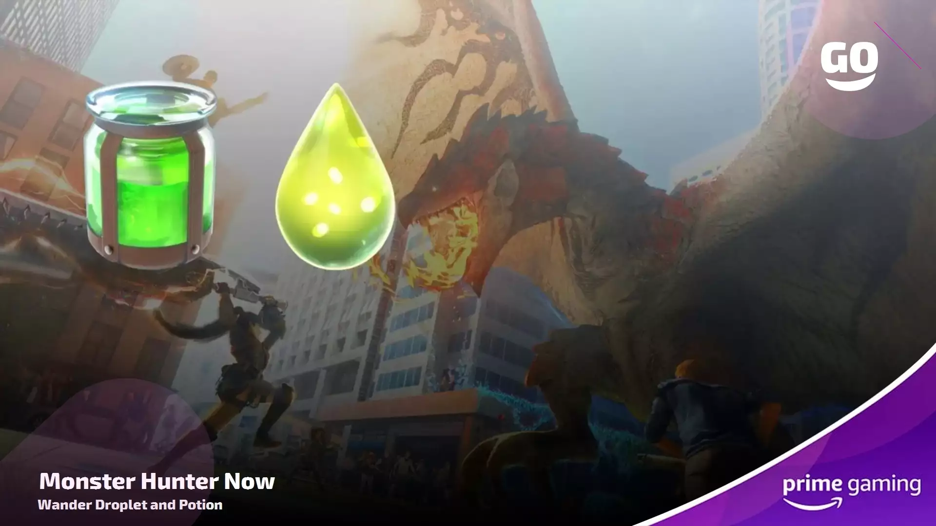 Получите эксклюзивные игровые бонусы Wander Droplet и Potion в Monster Hunter с Prime Gaming