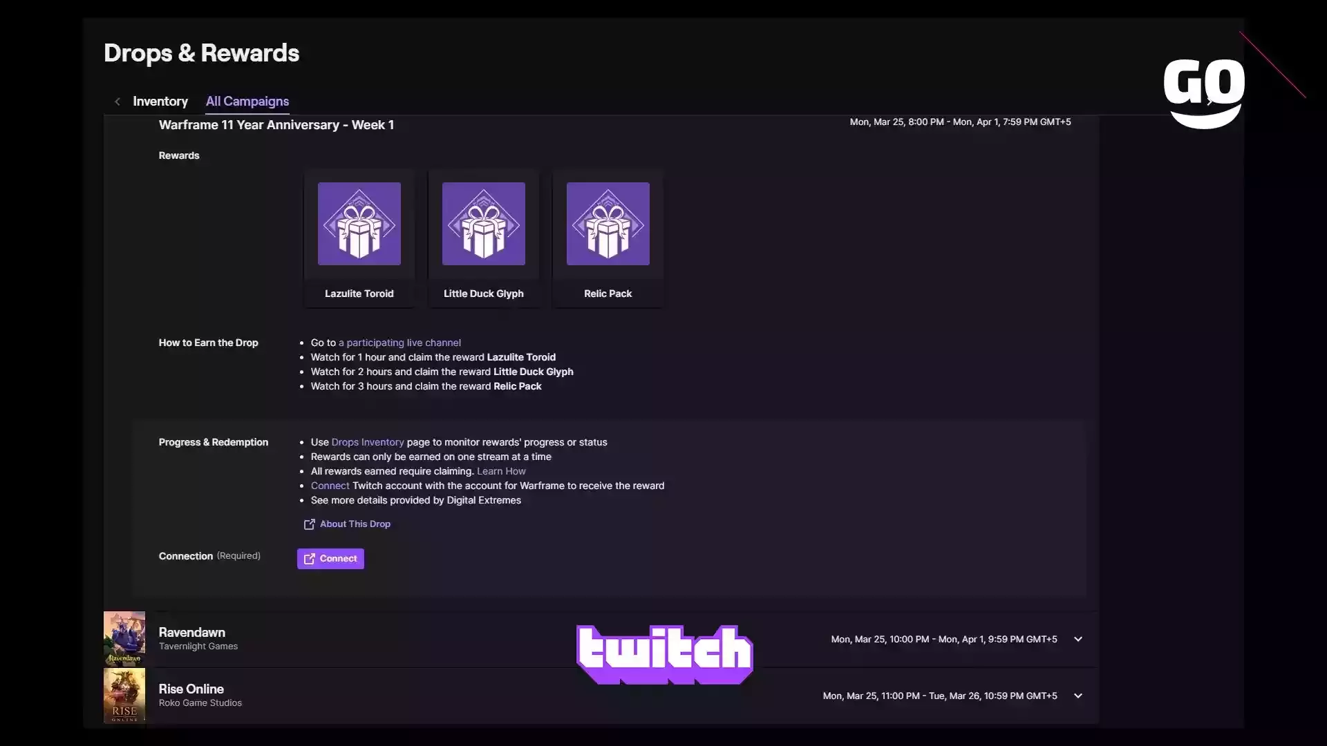 Twitch Drops к 11-летию Warframe: уникальные подарки — Неделя 1