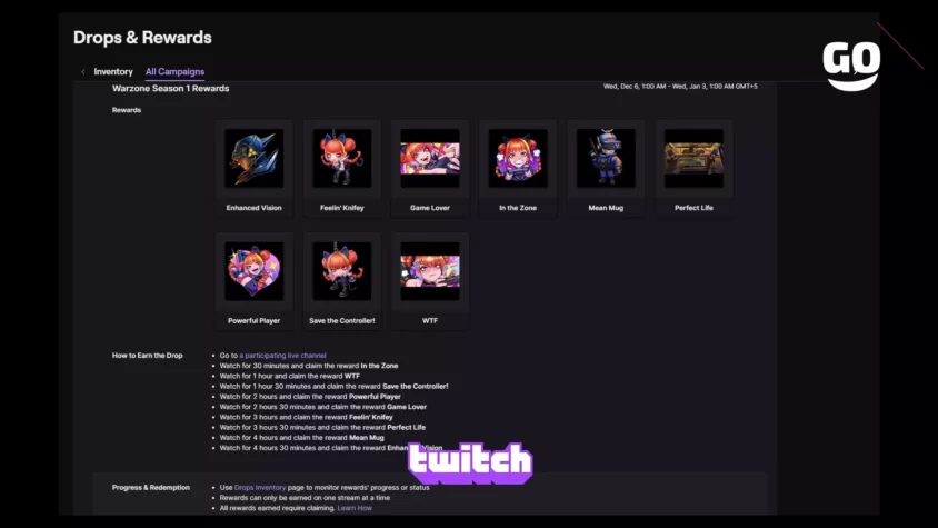 Warzone Season 1 Rewards Warzone Season 1 Rewards