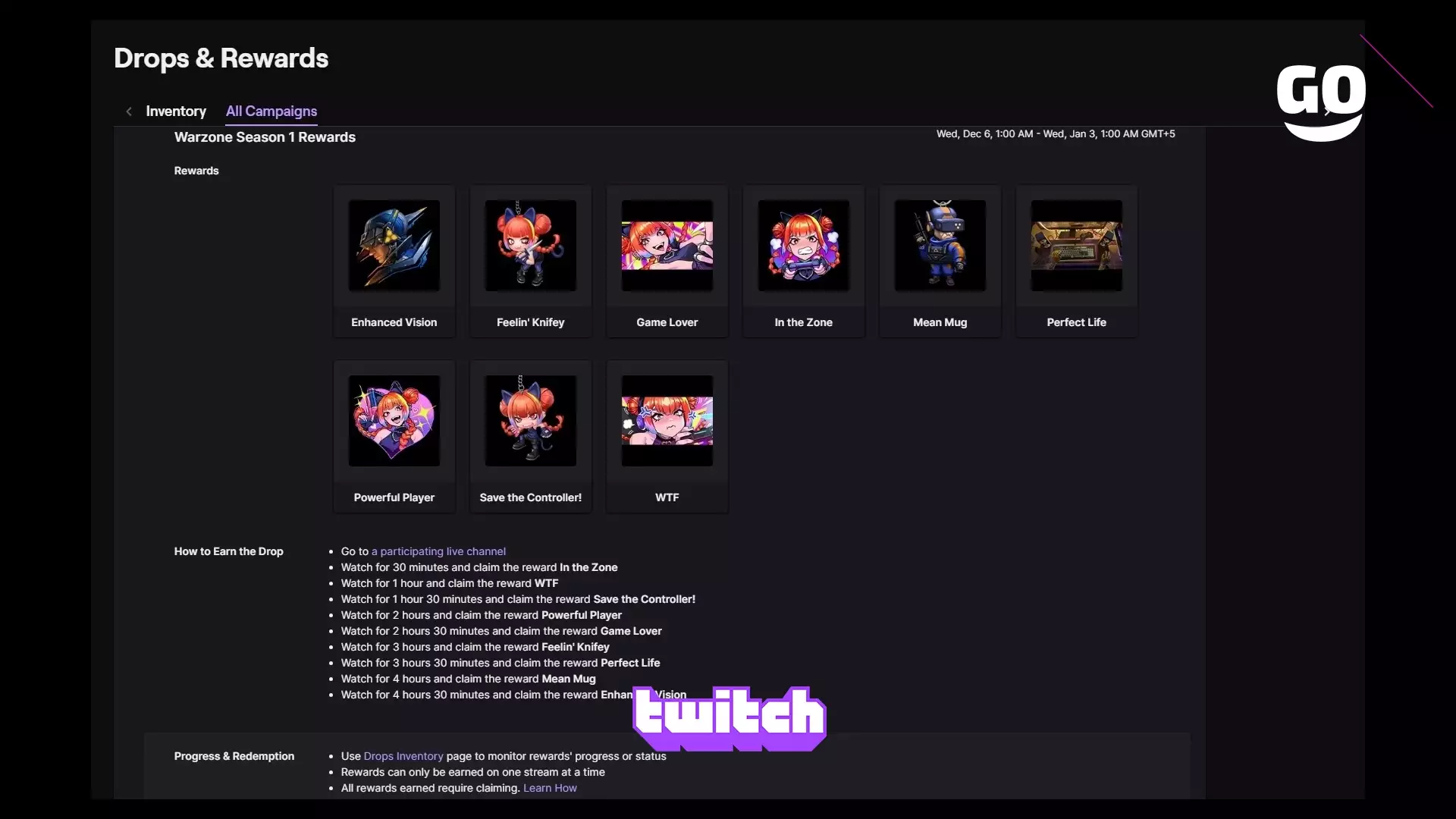 Сезонные Подарки Twitch для Call of Duty: Warzone
