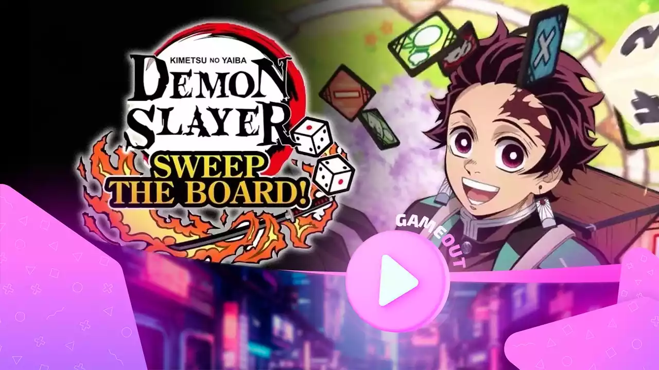 Demon Slayer -Kimetsu no Yaiba- Sweep the Board!: старт трейлера с демонами и досками