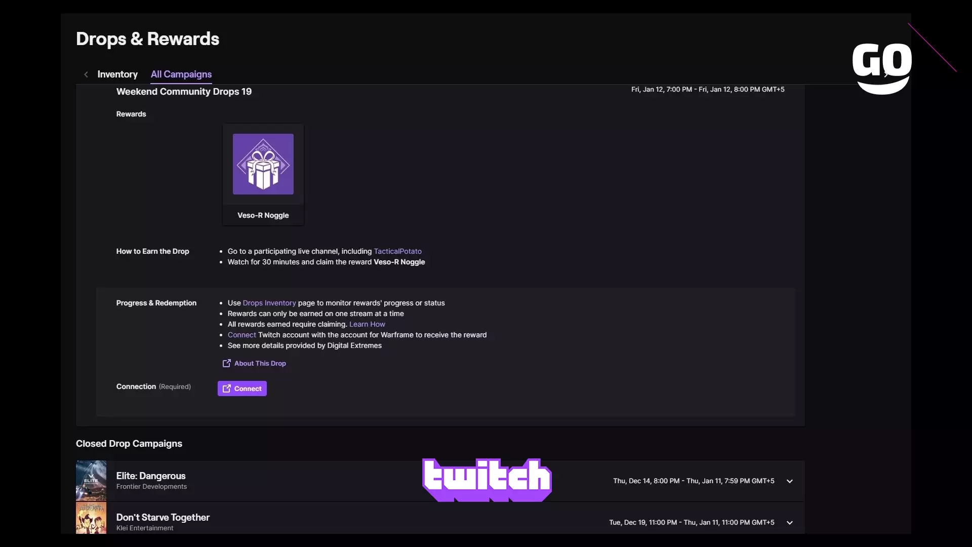 Twitch Drops раздает Weekend Community Drops 19 для Warframe